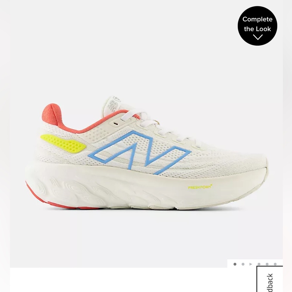 New Balance White and Blue Athletic Shoes